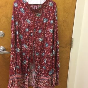 Folktown Folk Town boho skirt sz L copy not spell